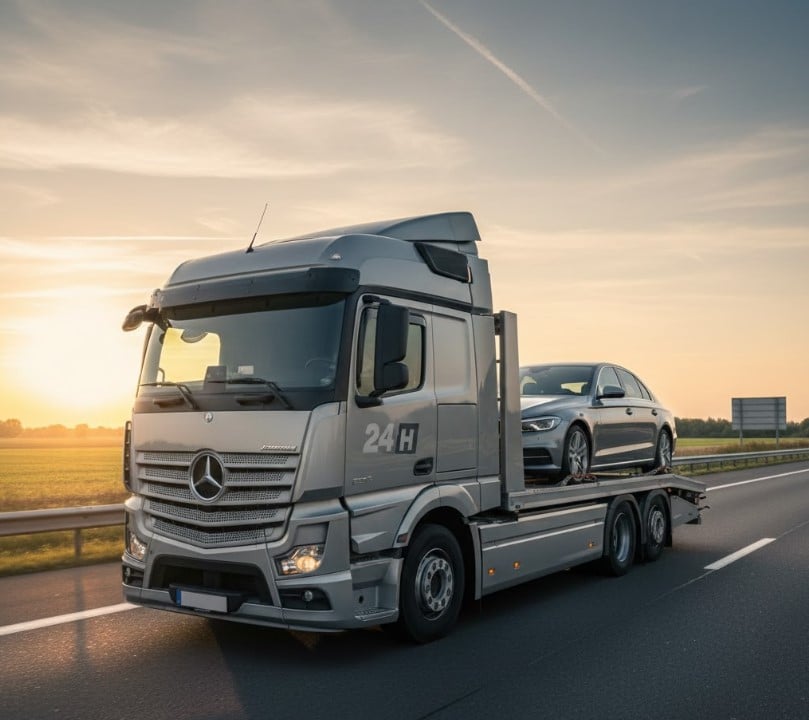 Autómentés Győr M1 autópálya mentén